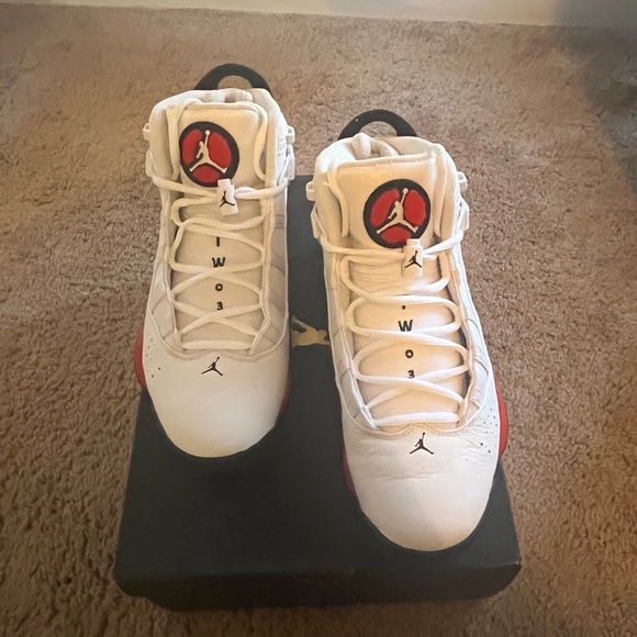 Men’s Red, black & white Jordans - Picture 7 of 8